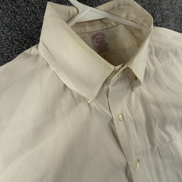 VTG Brooks Brothers Makers Yellow 15.5 34 Long Sleeve Button Up Made USA Cotton* - Picture 10 of 16